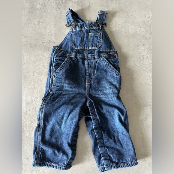 GAP Blue Denim Overalls Classic Bib Style - Picture 1 of 5